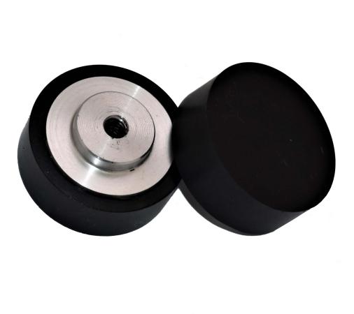 Black urethane bonded to metal cores - Rollers