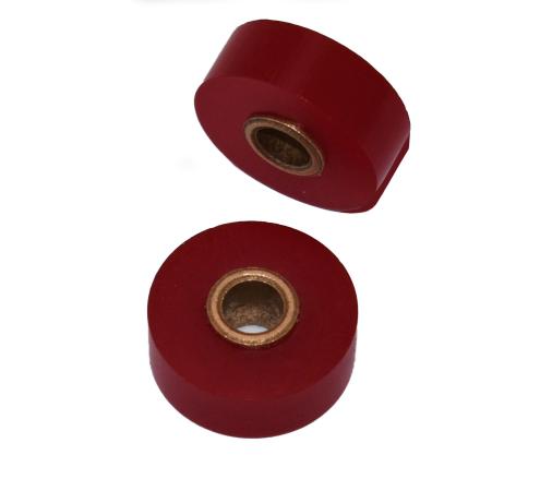 Small red polyurethane wheels