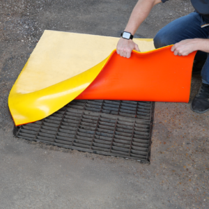 Original Drain Protector - Square Drain Cover - 48" x 48" - Dual Layer - Stock# PSI-48