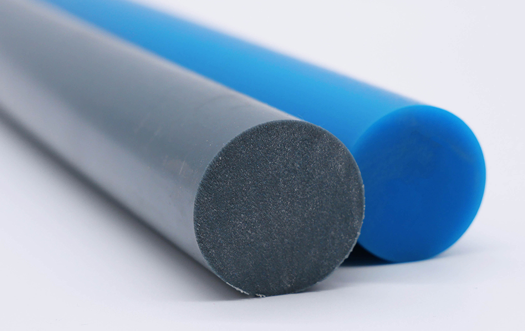 urethane rod gray blue